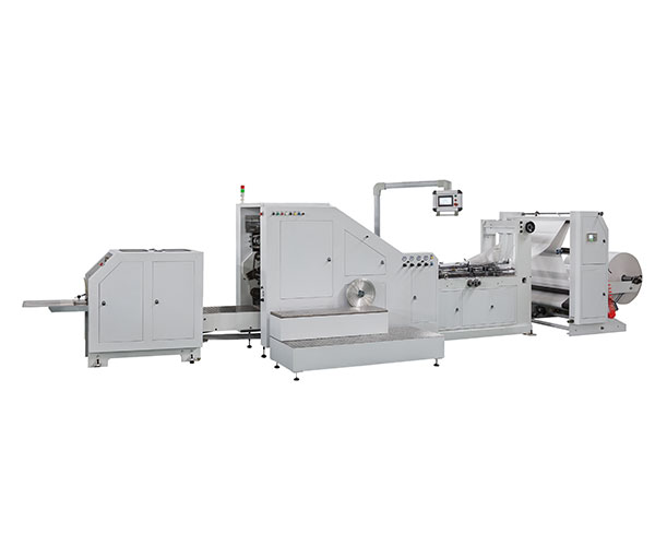 LSB-320 Rollo que introduce la máquina de fabricación de la bolsa de papel inferior cuadrada