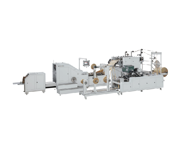LSB-330-F Máquina para fabricar bolsas de papel con asa de cuerda plana y alimentación por rollo completamente automática