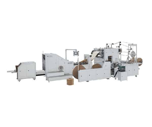 LSB-330L-R Máquina para fabricar bolsas de papel con asa torcida alimentada por rollo totalmente automática