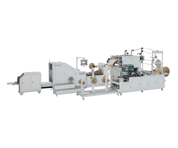 LSB-330XL-F Máquina para fabricar bolsas de papel con asa de cuerda plana y alimentación por rollo totalmente automática
