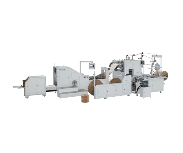 LSB-450-R Máquina para fabricar bolsas de papel con asa torcida alimentada por rollo completamente automática