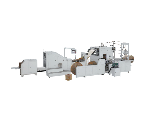 LSB-450L-R Máquina para fabricar bolsas de papel con asa torcida alimentada por rollo completamente automática