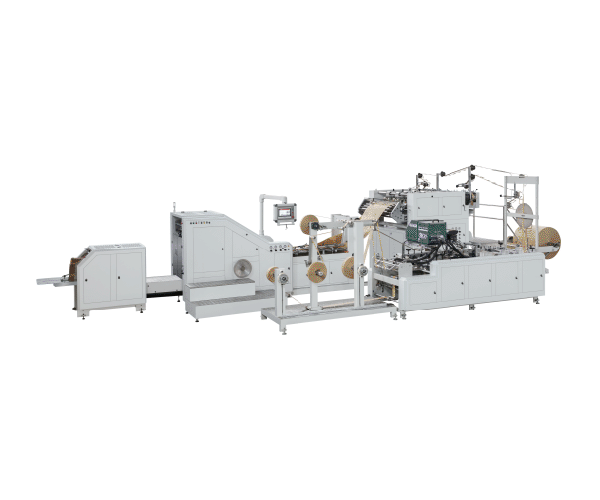 LSB-450XL-F Máquina para fabricar bolsas de papel con asa de cuerda plana y alimentación por rollo totalmente automática