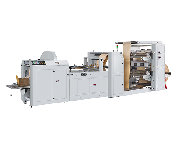 LMD-600G+LST-2700J Máquina automática de fabricación de bolsas de papel de impresión flexográfica de alta velocidad